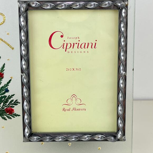 Cipriani Designs Pressed Flower in Glass Christmas Frame - Picture 2 of 7
